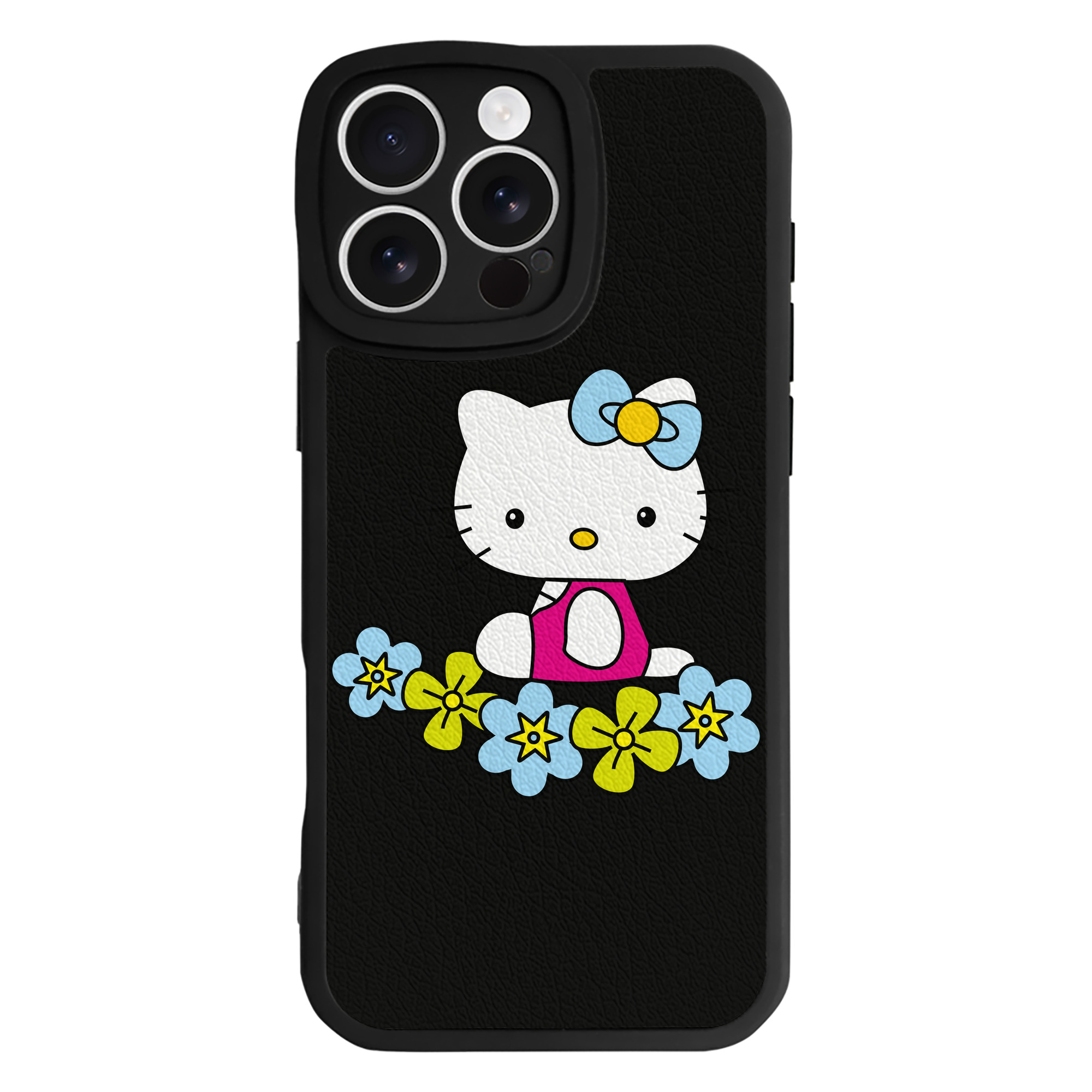 （画像用） Hello Kitty ハローキティ 【iPhone 16シリーズ対応】シリコンスマホケース（レザー調） 材質：シリコン